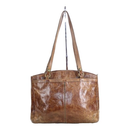 Patricia Nash Handbags - Patricia Nash Brown Distressed Leather Studded Pocket Handbag Tote